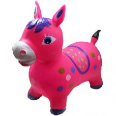Pink Donkey Animal Hoppers Children's Ride On Toy Hopper Bouncy Inflatable Ride-On   